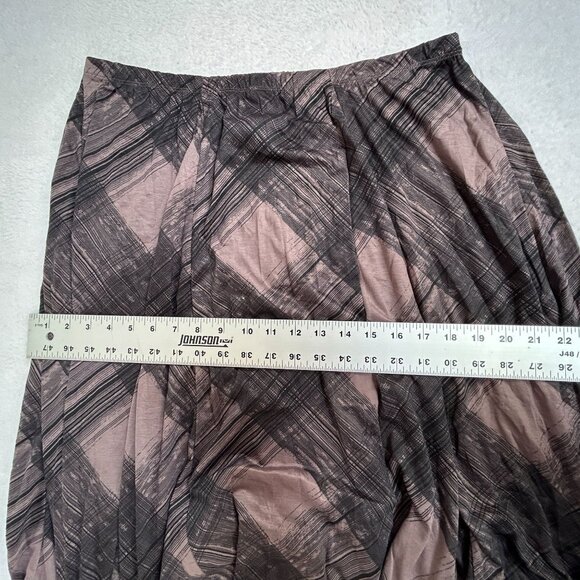 Lunn Women's Catouille Graphic Bubble Skirt Navy Size 4 Elastic Waist Midi New - Picture 6 of 7